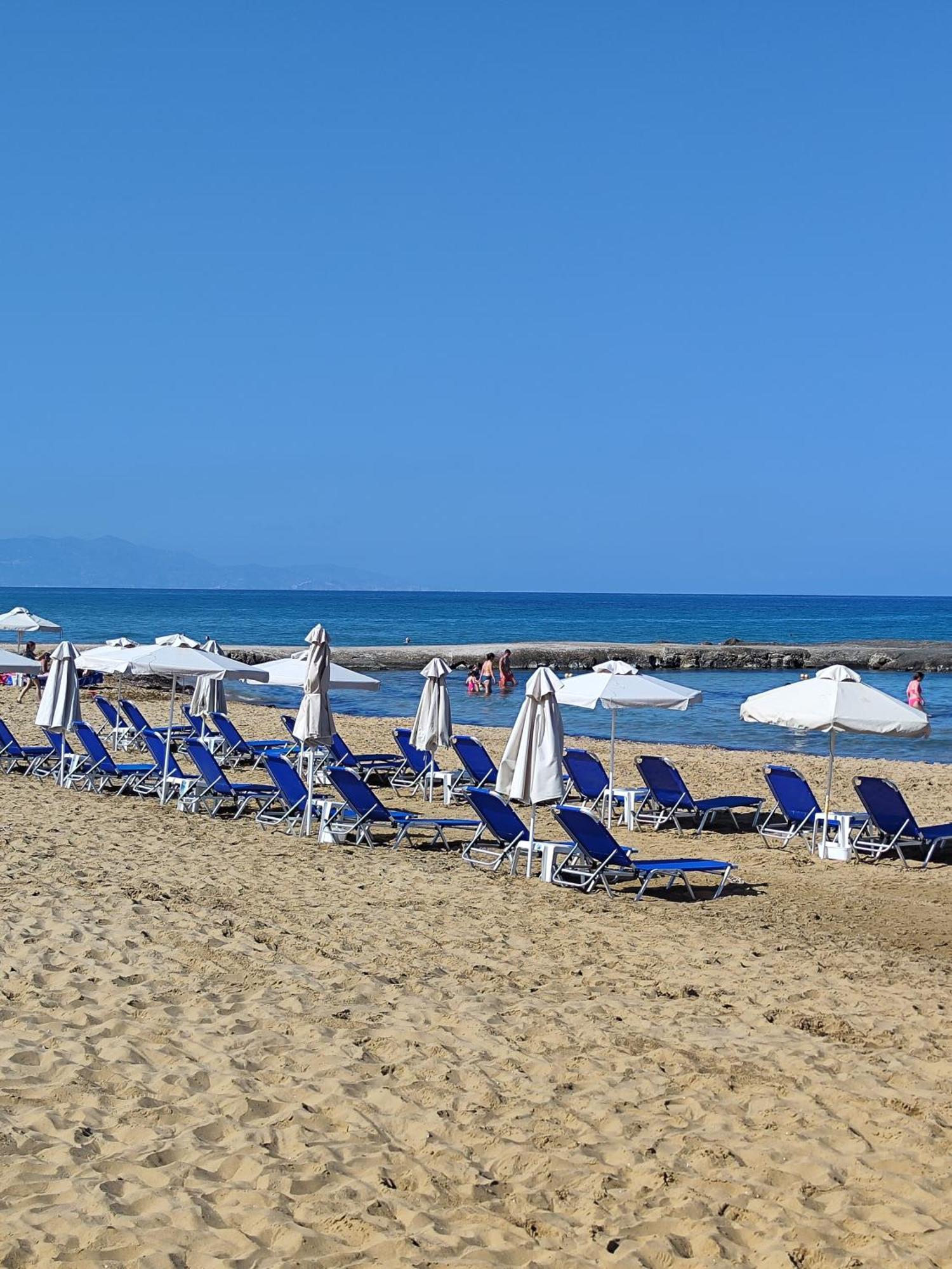 Four Seasons Private Villa - Seaview - Big Heated Pool - Gym - Sport Activities Gouves Exterior foto
